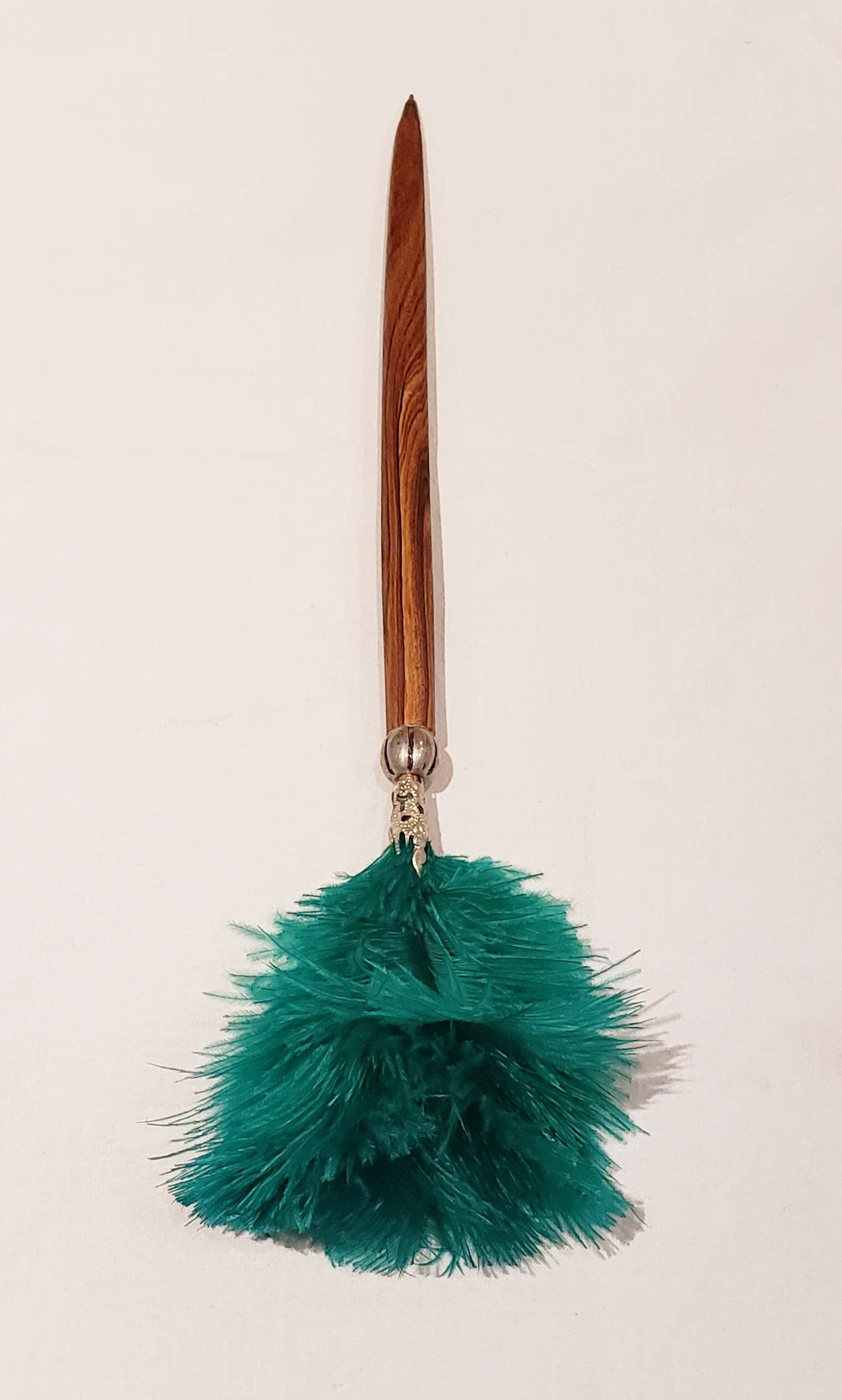 KOLUNTU - Wholesale Pen - Olive Wood and Ostrich Feather Pen4