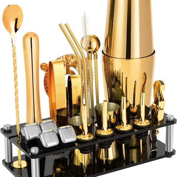 VIGOR - Wholesale Bar tool - Perfect Party boy Gift 23-Piece Stainless Steel Bartender Ki6