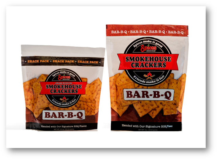 Smokehouse Crackers - Wholesale Crackers - Spices Smokehouse Crackers-Bar-B-Q Flavor-12 ct.-3.5 or 7 oz3