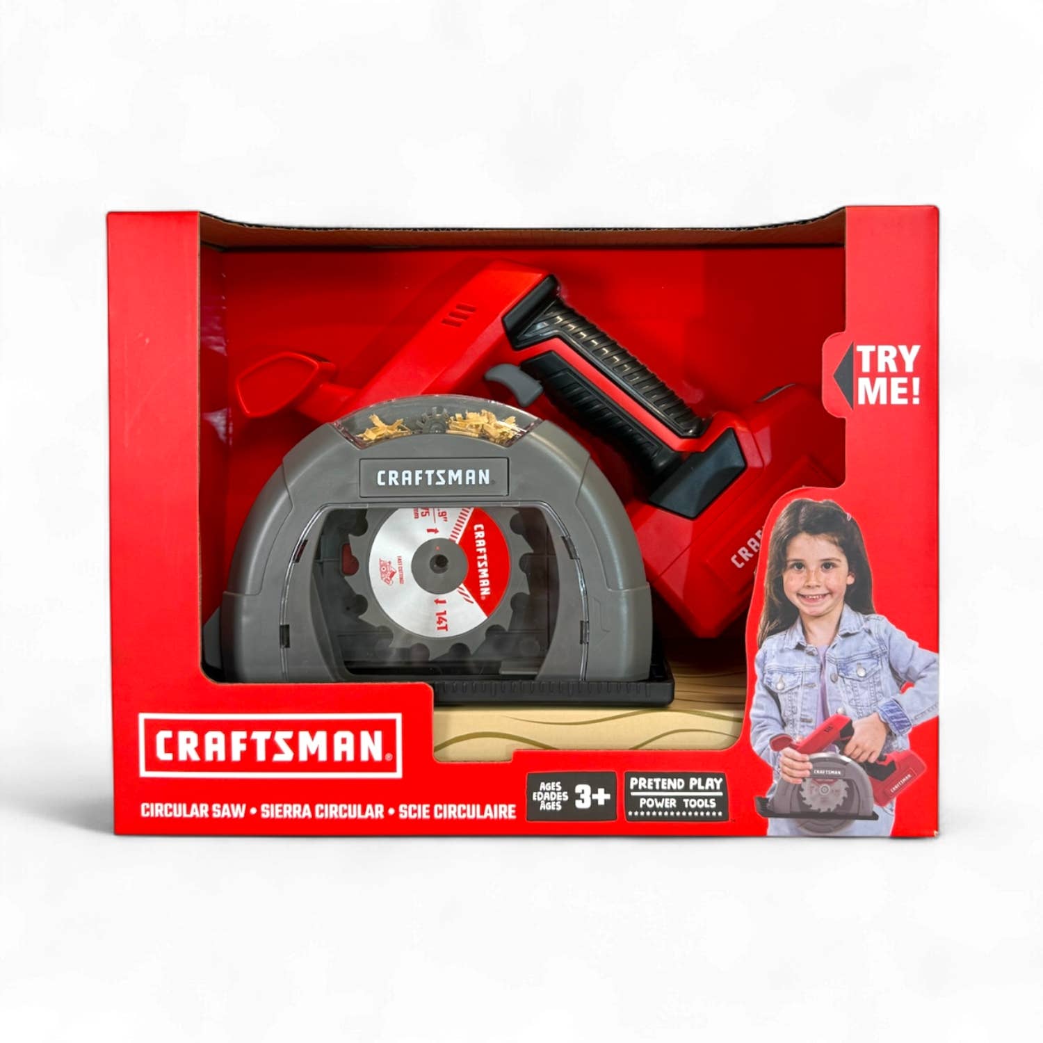 Toysmith - Wholesale Toy Set - Kids - Red Toolbox- Craftsman Display- toy drill + toy circular saw2