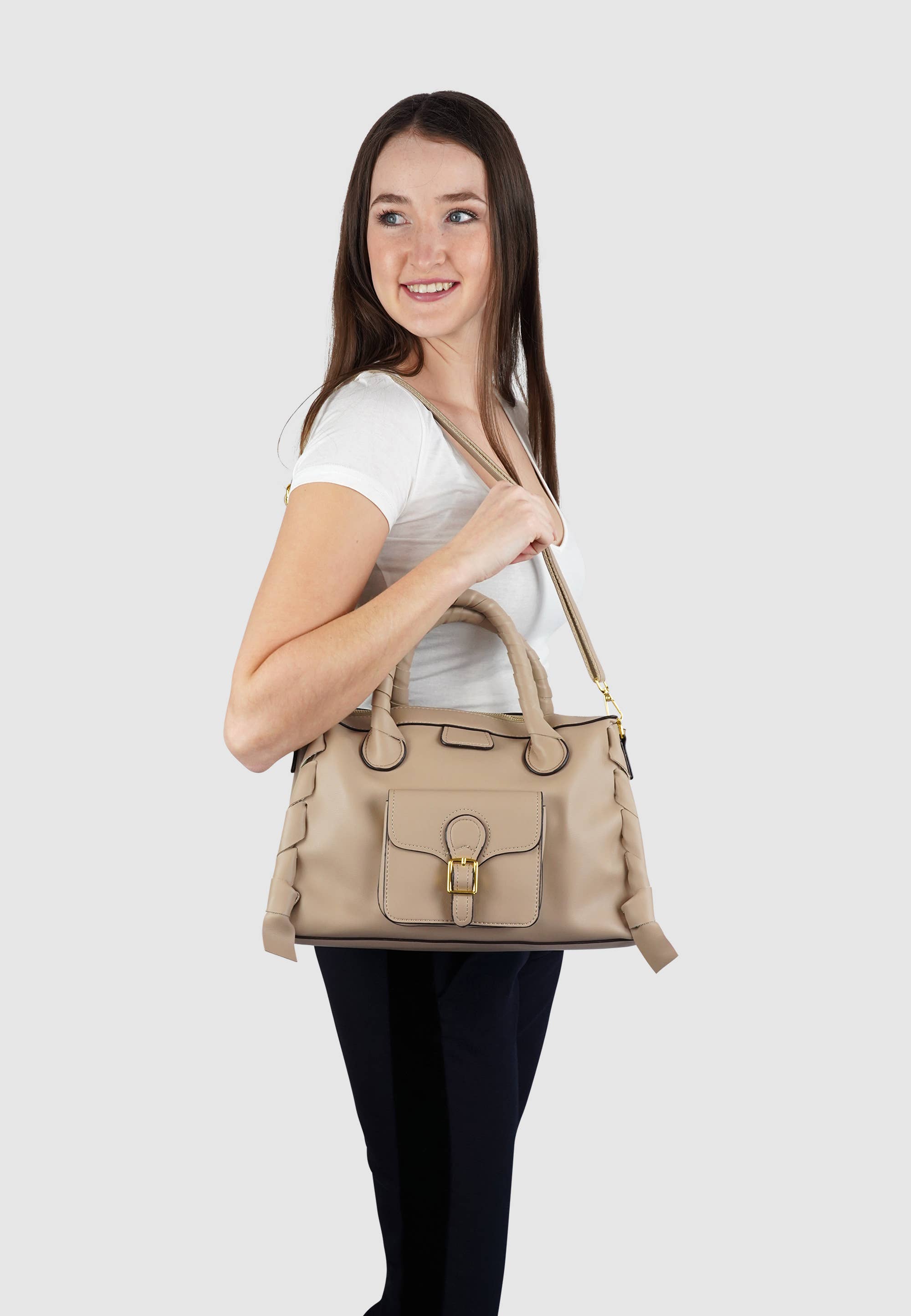 HJS - Vente Sac à main avec poignée sur le dessus – femme - Sac à main 'JULE' - Sac à main de haute qualité14