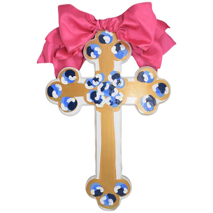 Pink Hallelujah Cross - 24" for wholesale by HAVE MERCY LLC