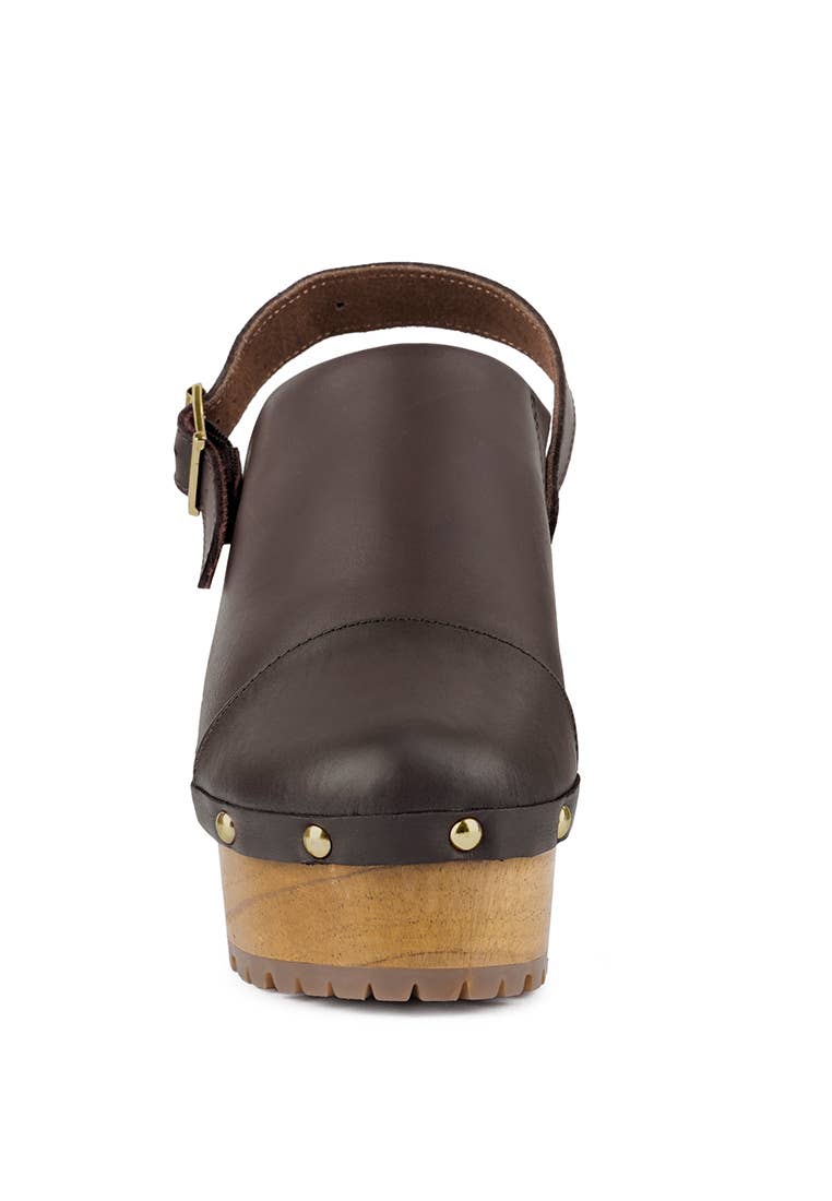 Rag Company - Wholesale Clogs - Women's - ALONA Slingback High Block Heeled Clogs10