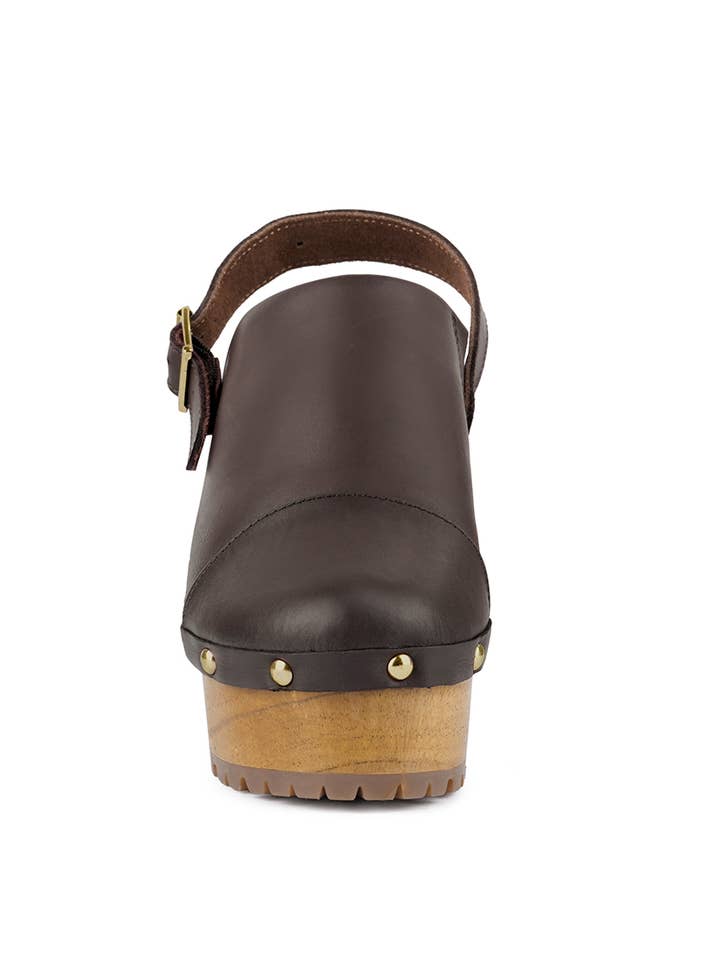 Rag Company - Wholesale Clogs – Women's - ALONA Slingback High Block Heeled Clogs11