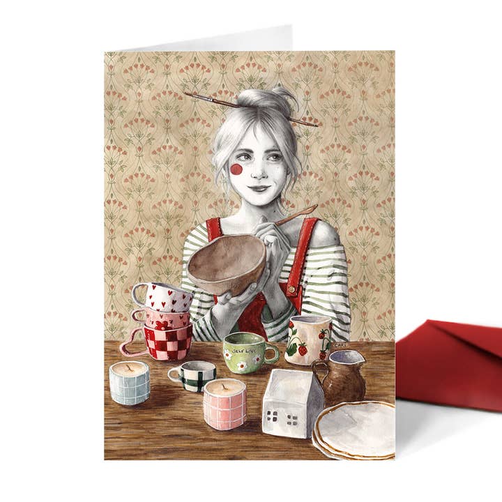 Tarjeta Cerámica (díptico) for wholesale by Carillustration