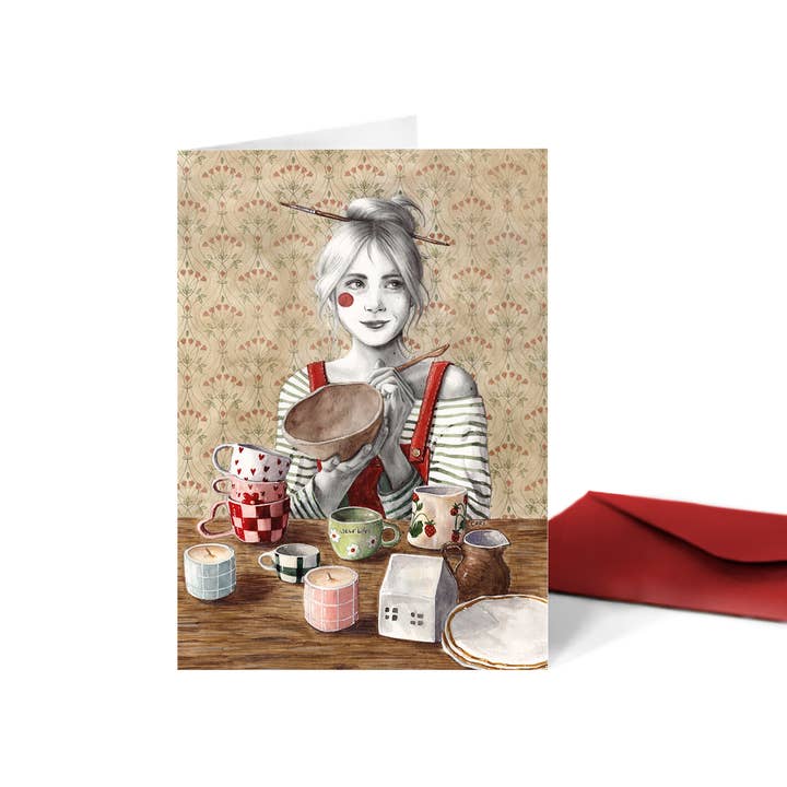 Carillustration - Wholesale Everyday Greeting Card - Tarjeta Cerámica (díptico)