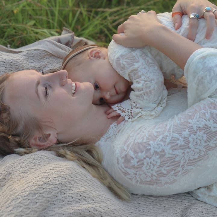 HAHA MAMA Clothing - Wholesale Mommy & Me Sets - Ivory Lace Mommy & Me Dress - Women12