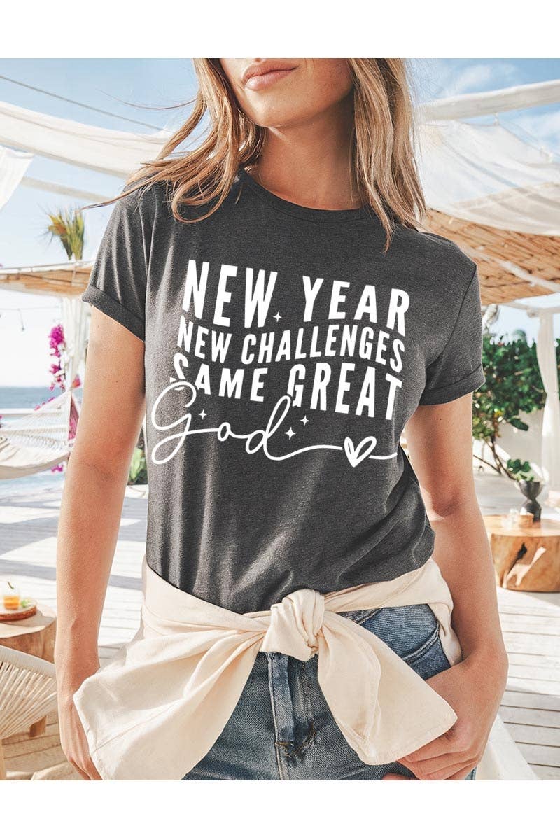 COLORBEAR - Wholesale T-Shirt (Graphic) - Women's - New Year New Challenges Graphic Heavy Cotton Tee1