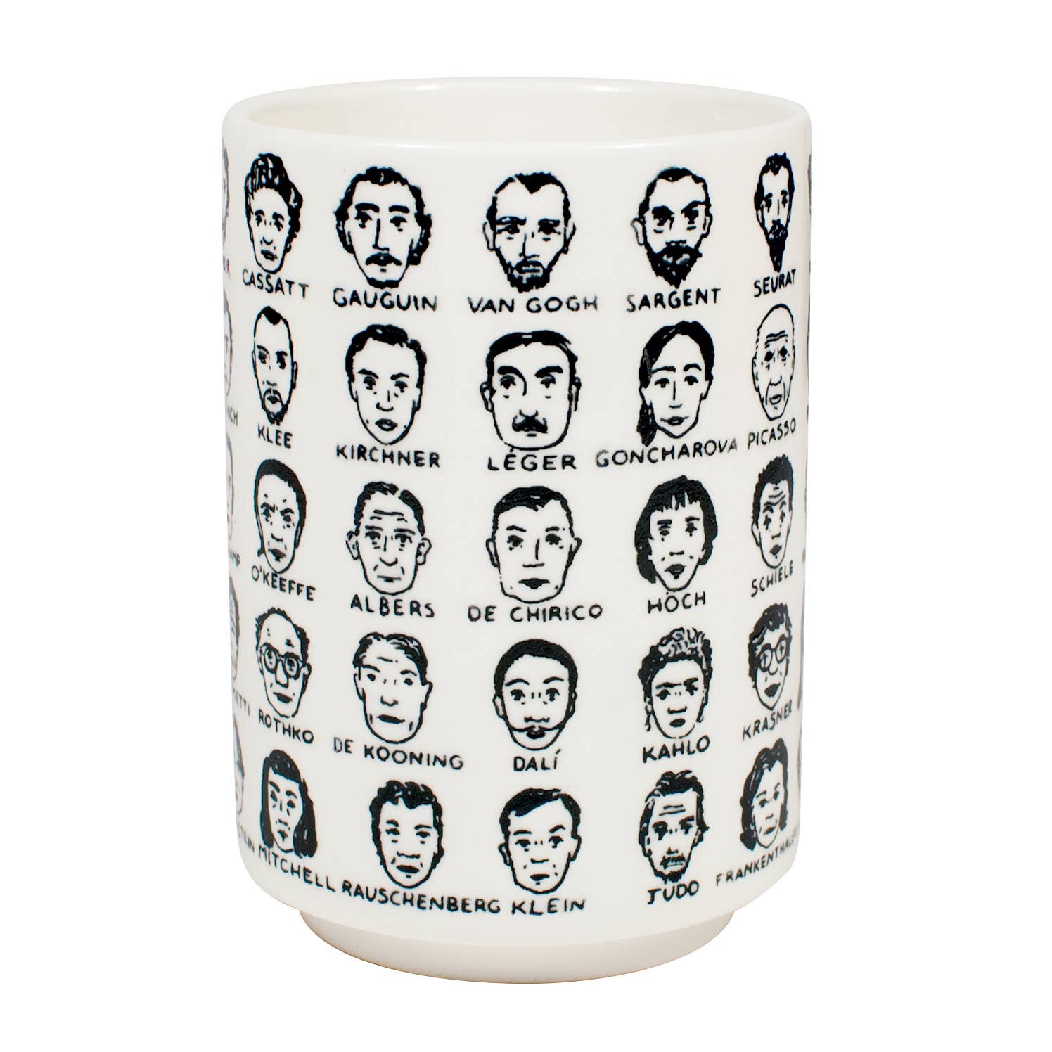 Unemployed Philosophers Guild - Vente Tasse à café - Tasse à café Modern Artists en porcelaine style yunomi4