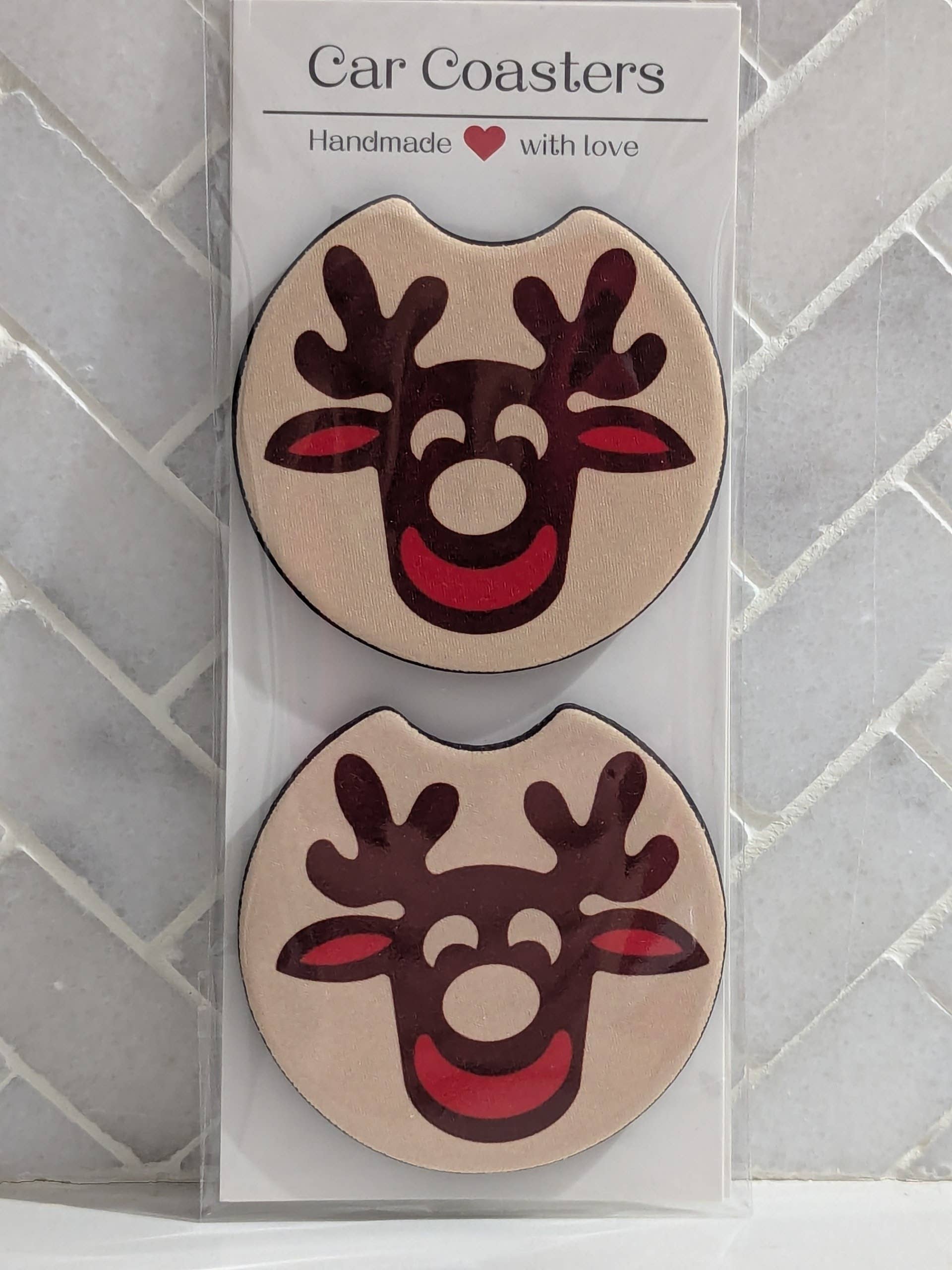 Sweet Bean Candle Collective - Wholesale Car Coaster - Women's - Christmas Sugar Cookie Car Coasters0