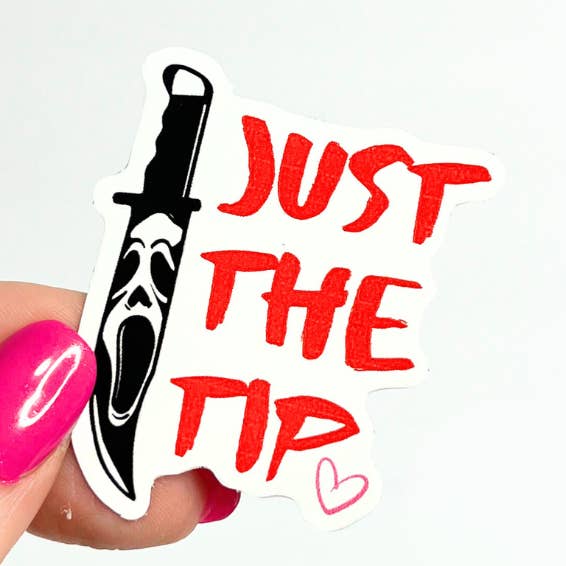 Just The Tip Sticker for wholesale by Little Smut Closet