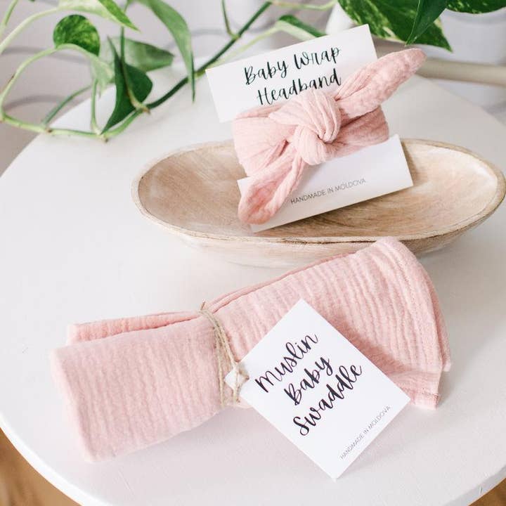 Muslin Baby Wrap Headband for wholesale by New Creation VA