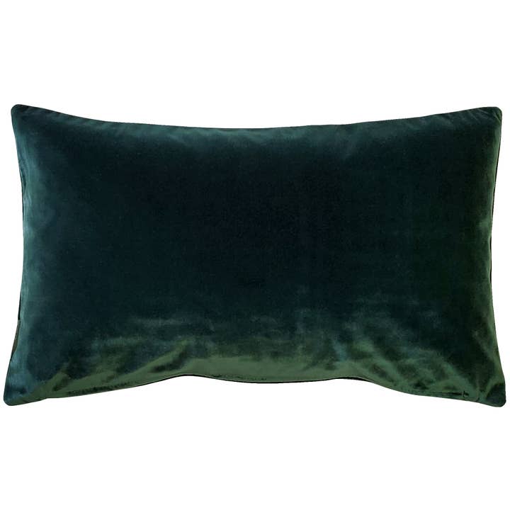 Castello Forest Green Samt Wurfkissen, 12 „x20" für den Großhandel von Pillow Decor