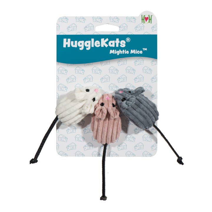 HuggleGroup - Wholesale Pet Toy - Cat - HuggleKats® Mightie Mice Cat Toys (3pk)1