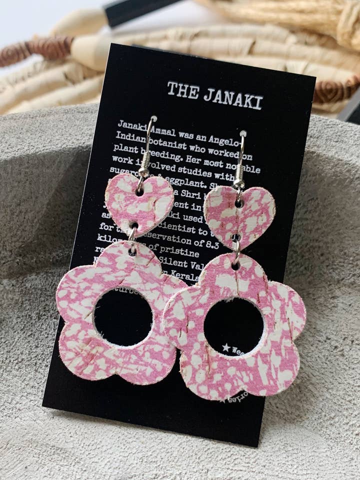 Orchid and White Nickel Free Flower Earrings for wholesale by Avenue261