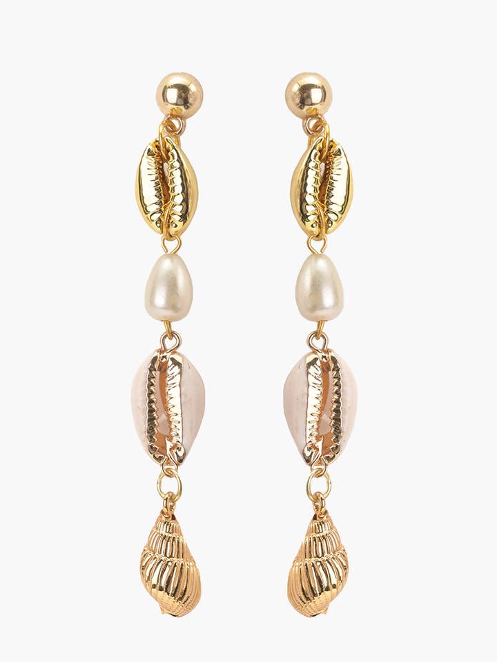 Neptune Shell Earrings for wholesale by America & Beyond