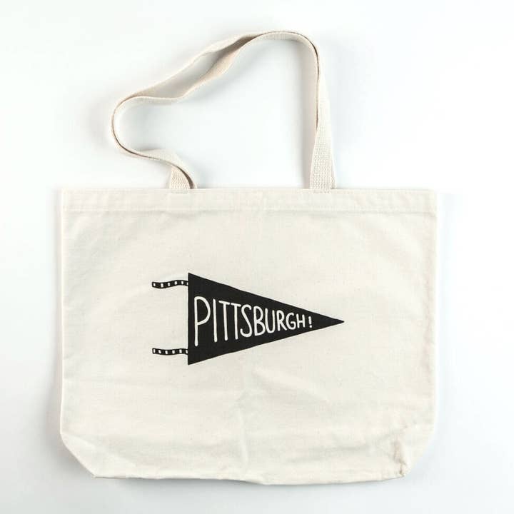 Pittsburgh Pennant Tote Bag for wholesale by Garbella
