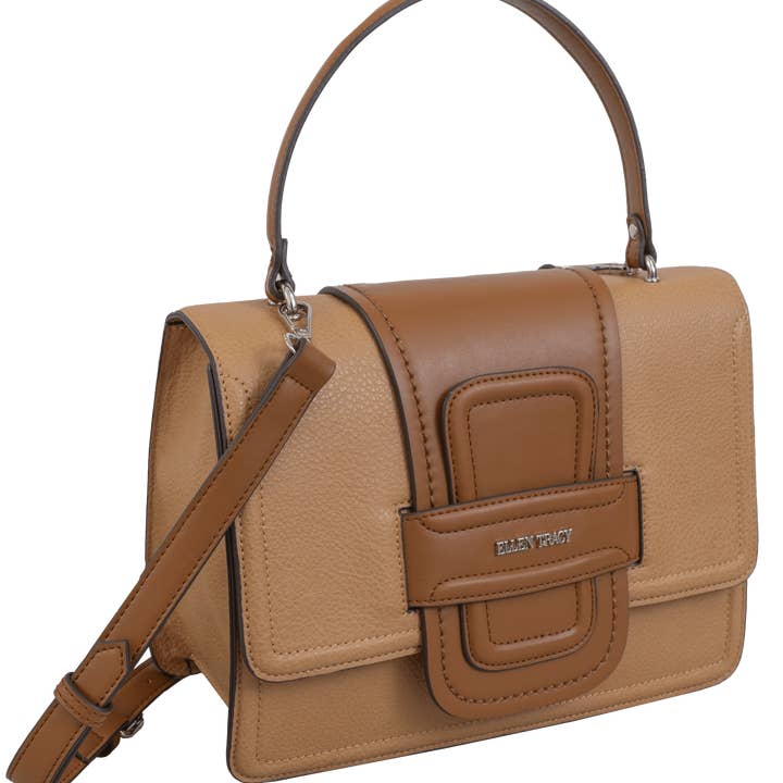 Magid – Großhandel Umhängetasche - Damen – Magid Ellen Tracy Umhängetasche mit genarbtem Leder und Klappe6