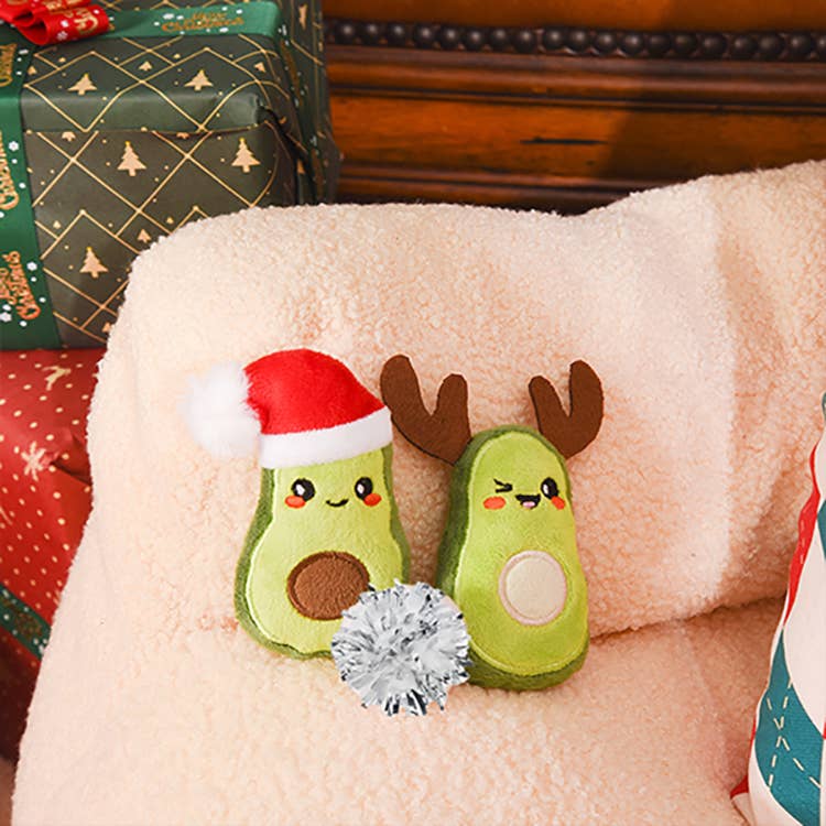 Hugsmart Products Inc - Wholesale Pet Toy Set - Cat - HugSmart Pet - Holiday Feline  | Avocado Christmas - Cat Toy4