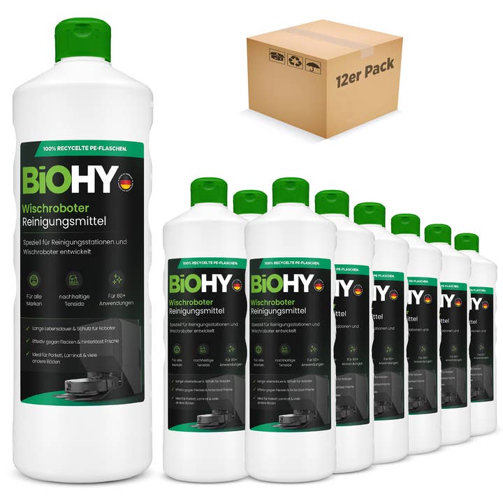 BiOHY - Wholesale Electronic Toy - Kids & Baby - BiOHY mopping robot cleaning agent for cleaning stations, cleaner for mopping robots, non-foaming floor cleaner, bio-concentrate, B2B8
