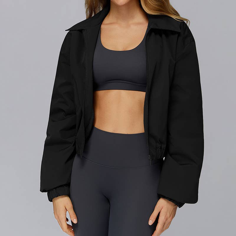 WONDERXFANS - Wholesale Athletic Jacket - Women's - FULL ZIPPER AND LONG SLEEVE OUTDOOR JACKET4