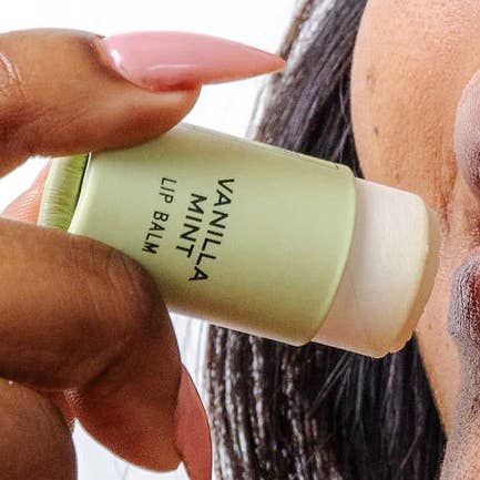 Good Flower Farm - Wholesale Lip Balm - Vanilla Mint Organic Lip Balm / 0.3 oz Biodegradable Tube0