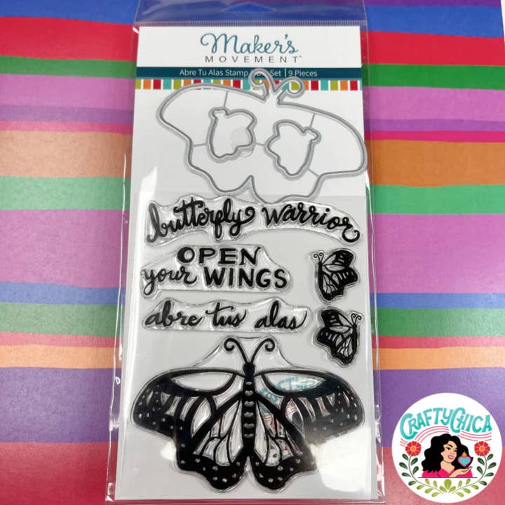 Ensemble de tampons et matrices en forme de papillon | Artisanat en papier pour la vente par Crafty Chica®
