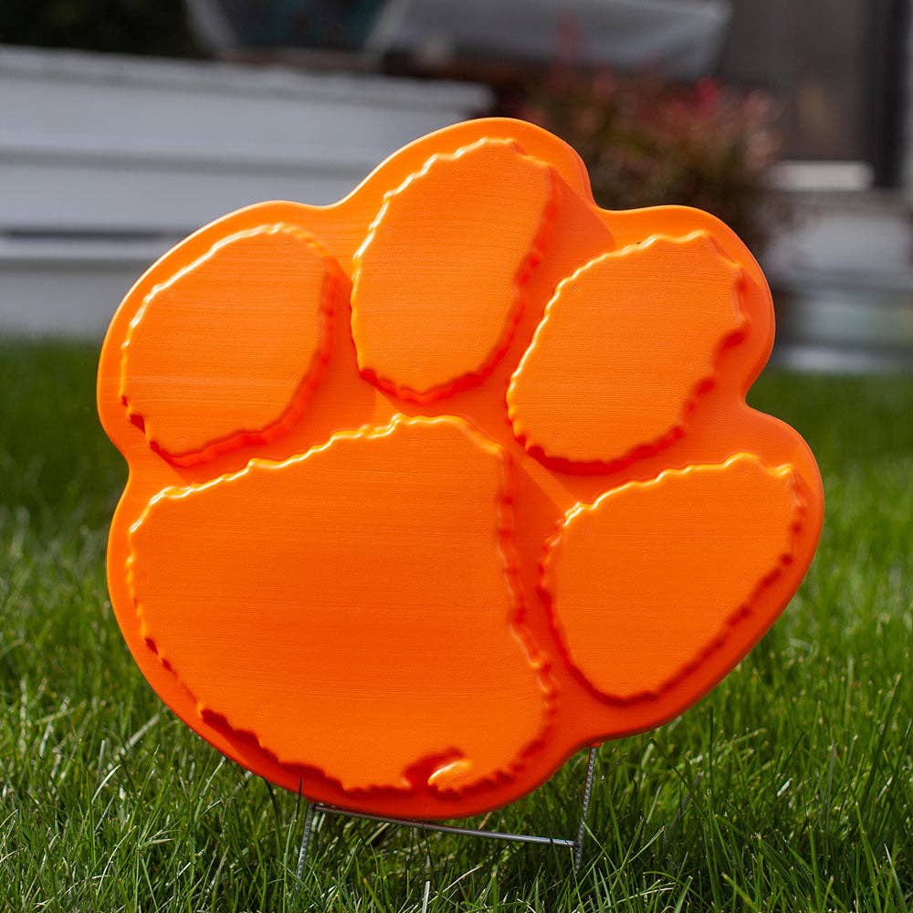 Fanlawnaments - Wholesale Outdoor Ornament/Decor - The Original Clemson Lawn Ornament - Clemson Tigers Paw12