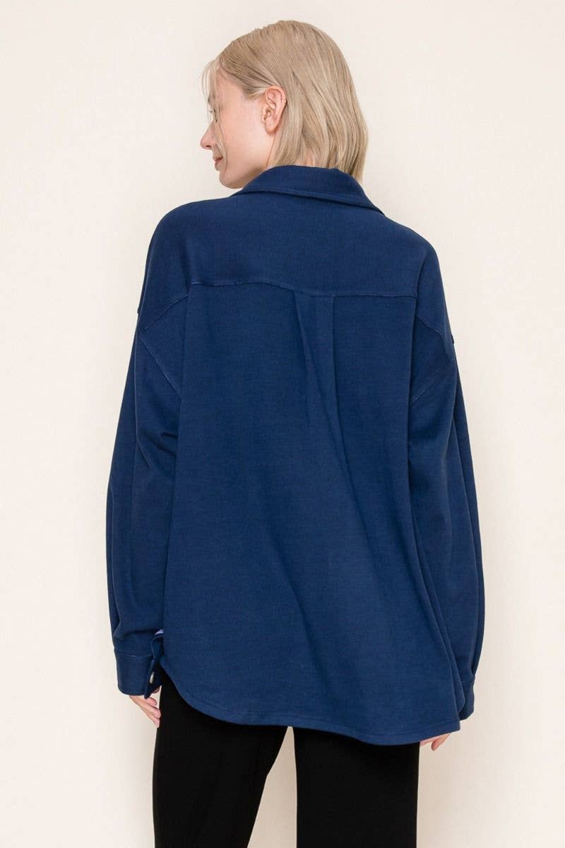 White Birch – Engroshandel Skjortejakke/shacket – til kvinder – T10369 Langærmet Solid Strikskjorte19