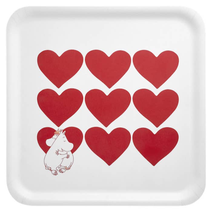 MOOMIN | Tray | Heart | 33 x 33cm for wholesale by Treacle George (Muurla)