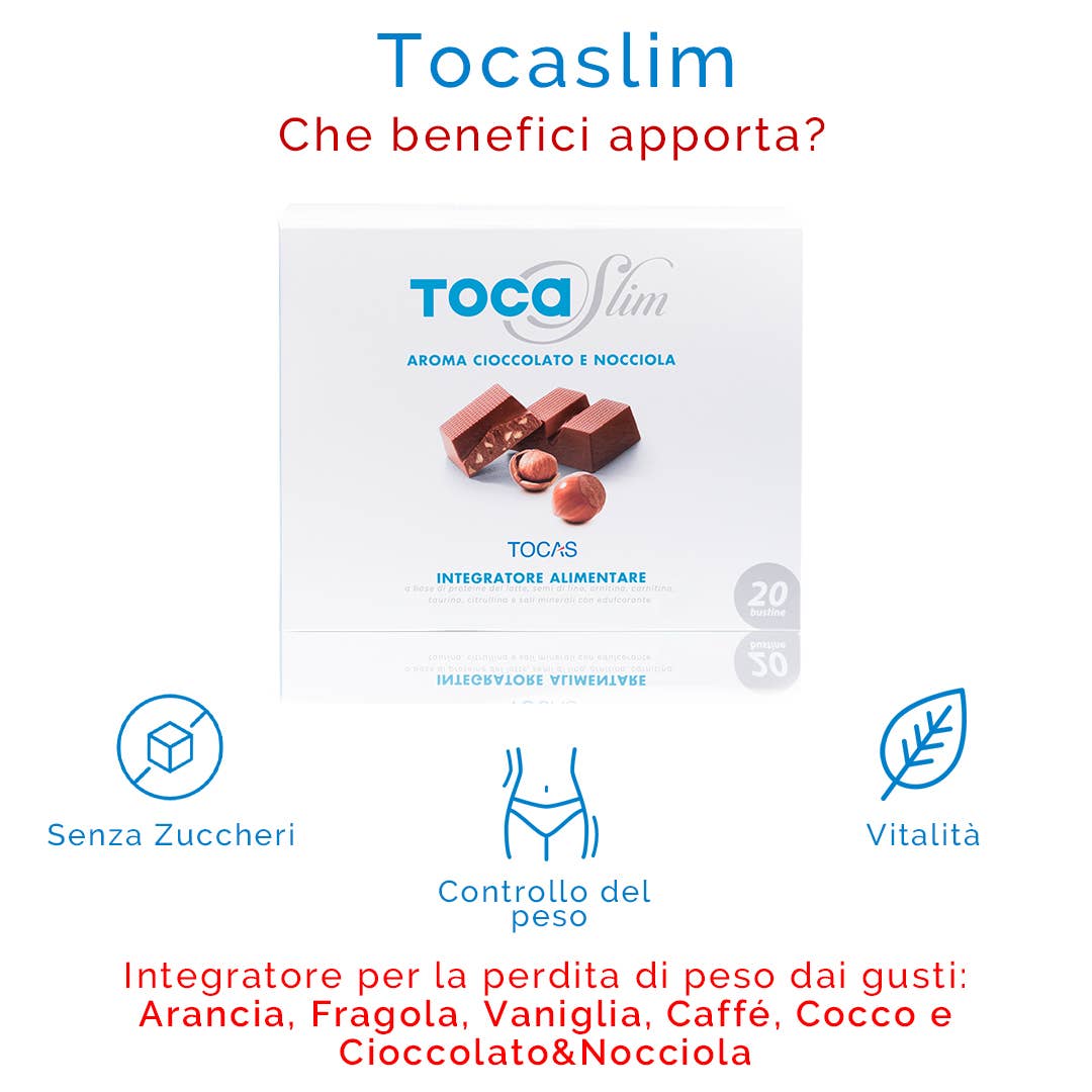 Tocas - Wholesale Oral Supplement/Vitamin - TOCASLIM CHOC. 20 SACHETS: Whey protein isolate1