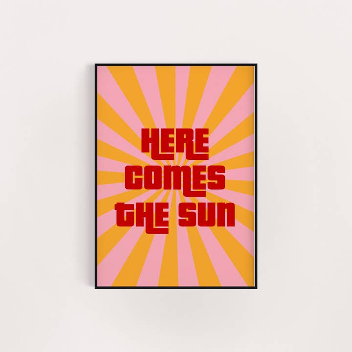 ECCO CHE ARRIVA IL SOLE LA STAMPA DEI BEATLES per la vendita all'ingrosso da parte di Creative House UK