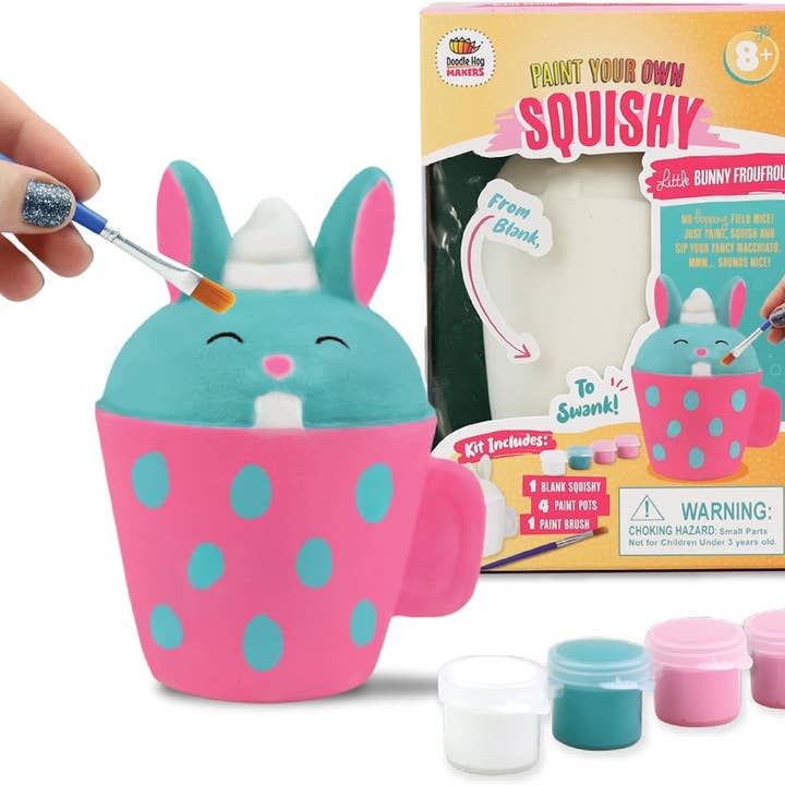 Bunny Squishy Painting Kit for wholesale by Doodle Hog