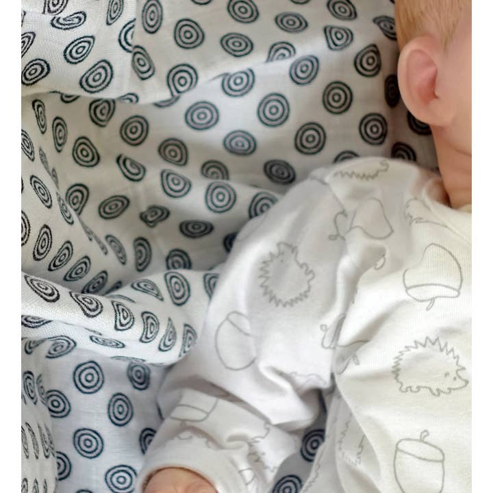 Muslinz - MerryGoRoundUK Ltd - Wholesale Burp Cloth - Baby - MuslinZ 3pk Bamboo Organic Cotton Muslin Squares - Sensory