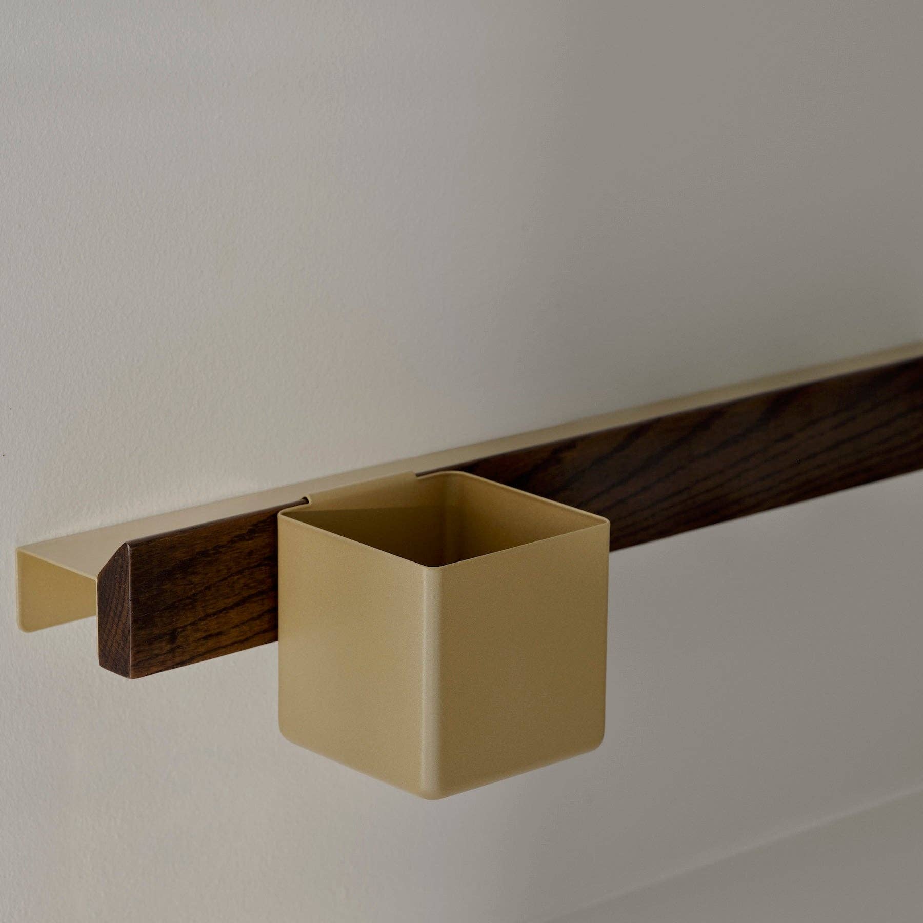 Studio Nordhaven - Wholesale Wall Mounted Shelf - FLEX Wall System - Dark Oak & Brass5