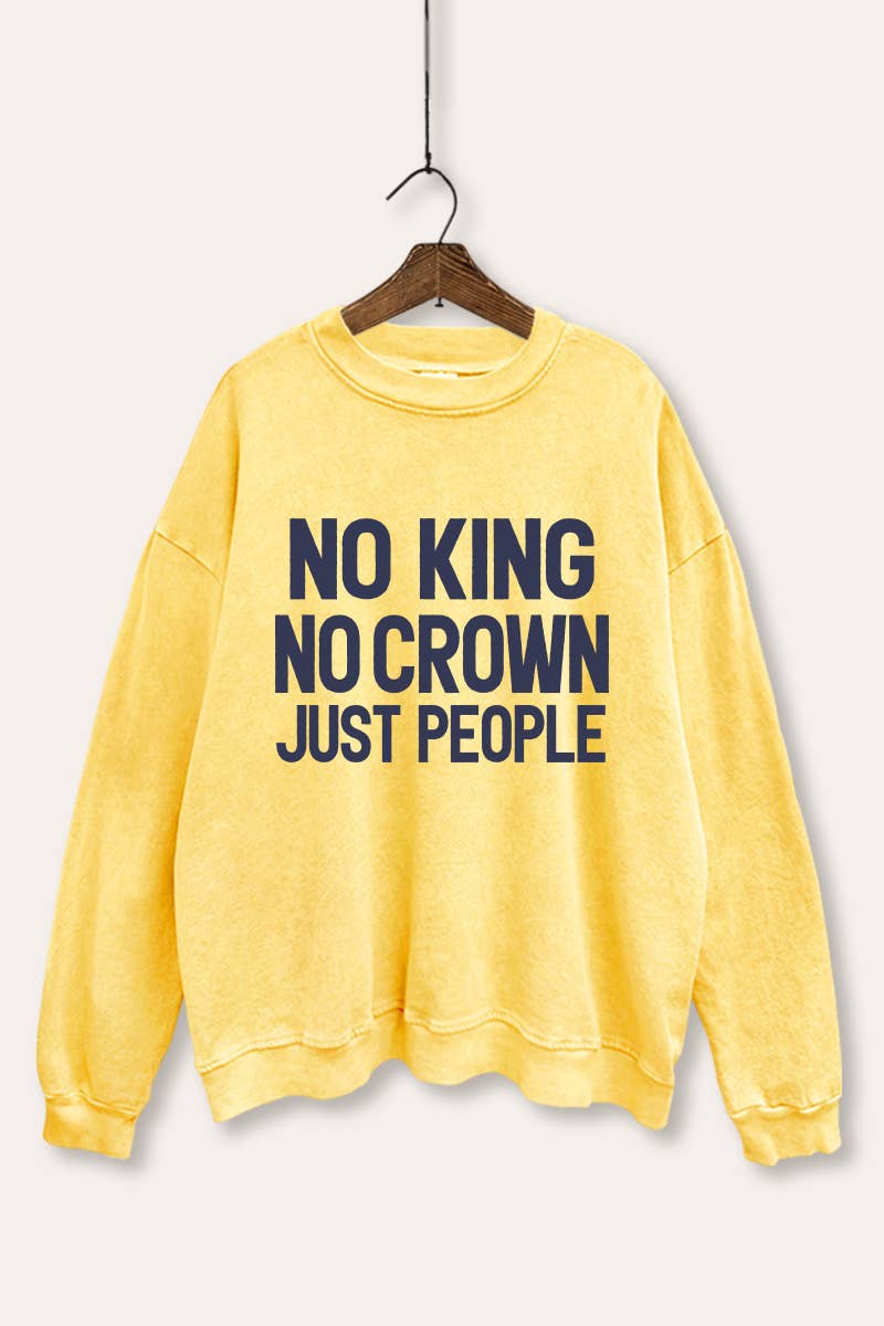 VINTAGE POINT USA - Wholesale Graphic Sweatshirt - Women's - NO KING NO CROWN MINERAL WASH GRAPHIC SWEATSHIRT7