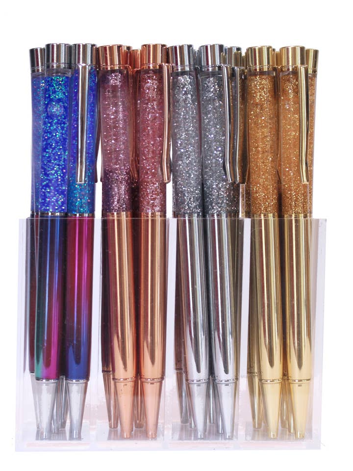 LIQUID GLITTER PEN DISPLAY OF 24 for wholesale by SNIFTY