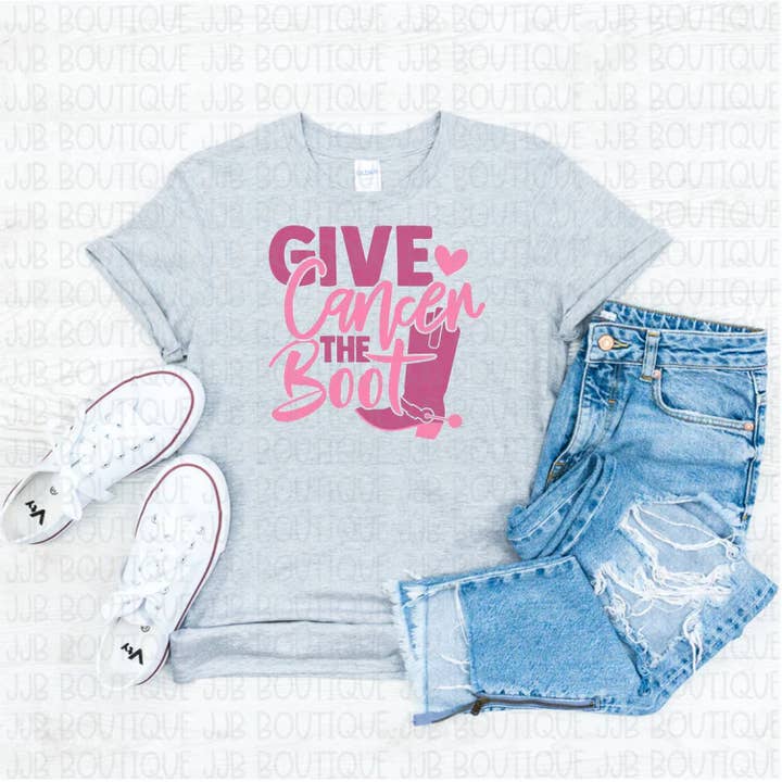 T-shirt Give Cancer The Boot pour la vente par Rockin’ 5A Apparel