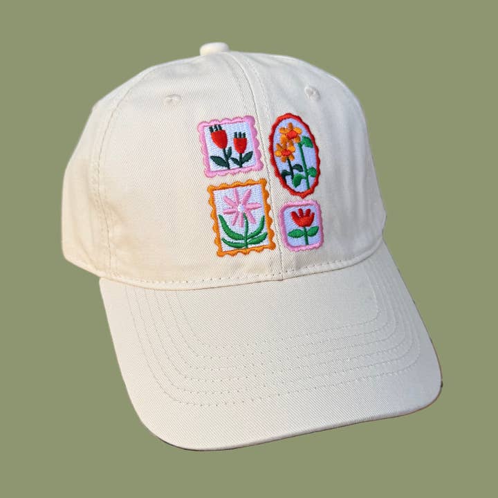 Dainty Studios - Wholesale Baseball Cap - Women's - Flower Stamp Hat0