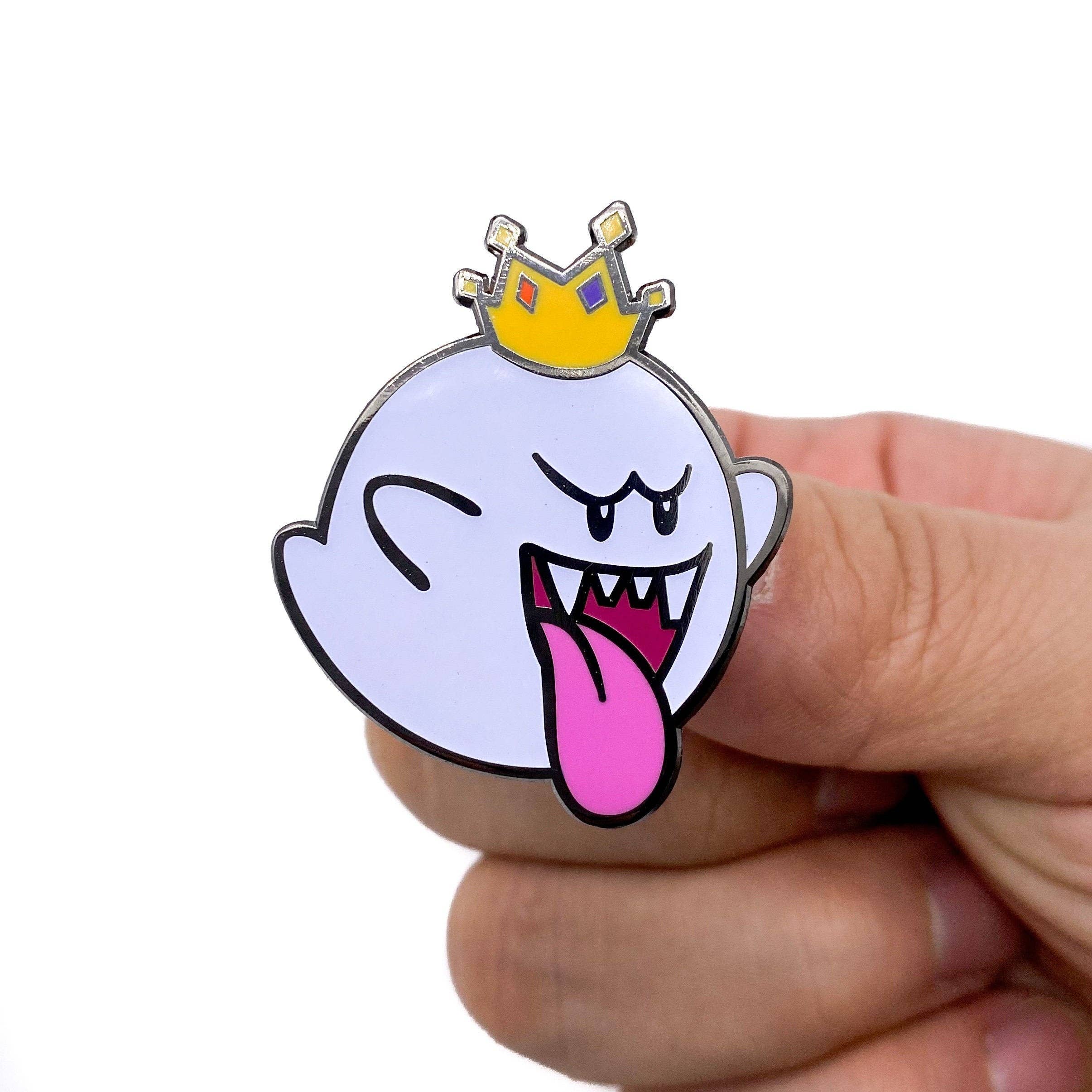 Hype Pins - Venta al por mayor Botón/prendedor - Pin King Boo de Mario (¡Brilla en la oscuridad!)
