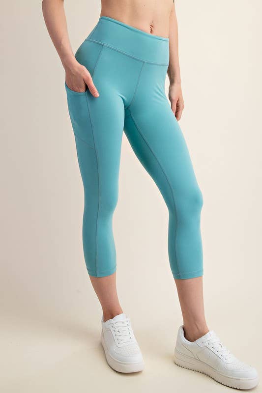 Sunday Morning – wholesale Sport-/loungeleggings – Dam – P45601PL37 Plus Size Butter Soft Caprilängds Yoga Leggings19