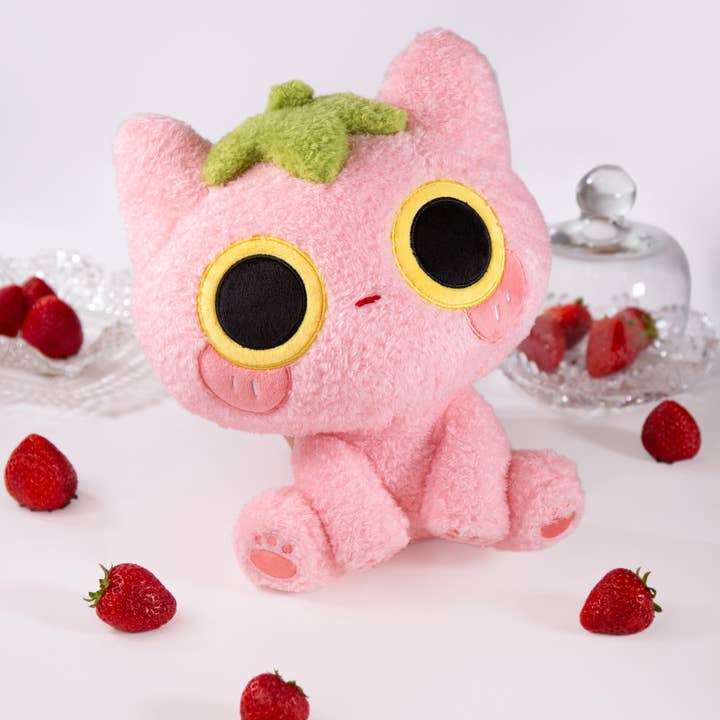 MikouArt - Wholesale Stuffed/Plush Toy - Kids & Baby - Strawmi – Strawberry Cat Plush Toy