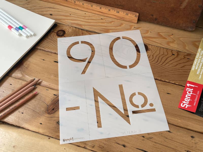 REMOVED BRAND – wholesale Stencil – 4 ”Modern nummerstenciluppsättning8