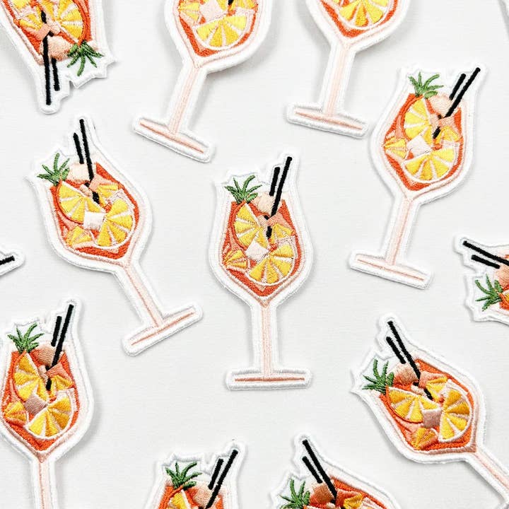Field Trip Threads - Wholesale Patch - Aperol Spritz Iron-On Patch Perfect for Bachelorette Party3