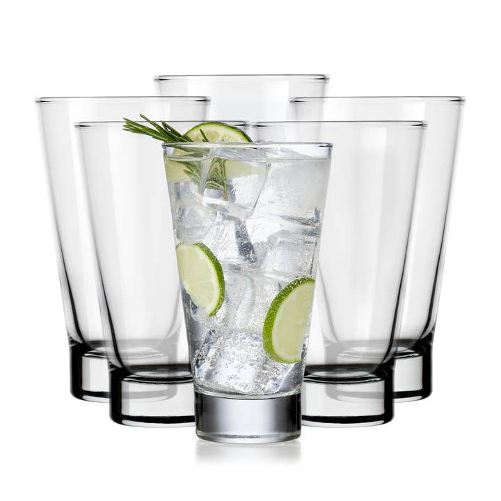 Libbey Modern Bar Hi-Ball Glasses, 12oz, Set of 6 for wholesale by Libbey