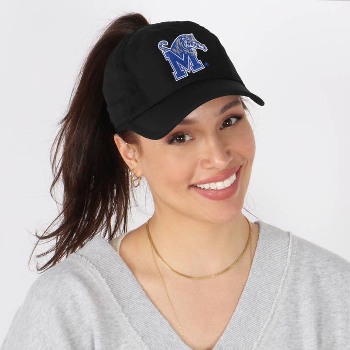 David And Young - Wholesale Baseball Cap - Women's - University of Memphis "M" Ponyflo Officially Licensed Collegiate Hat6