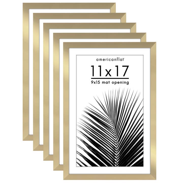 Americanflat - Wholesale Picture Frame - Americanflat 5 Pack Picture Frames With Mat Plexiglass Cover20