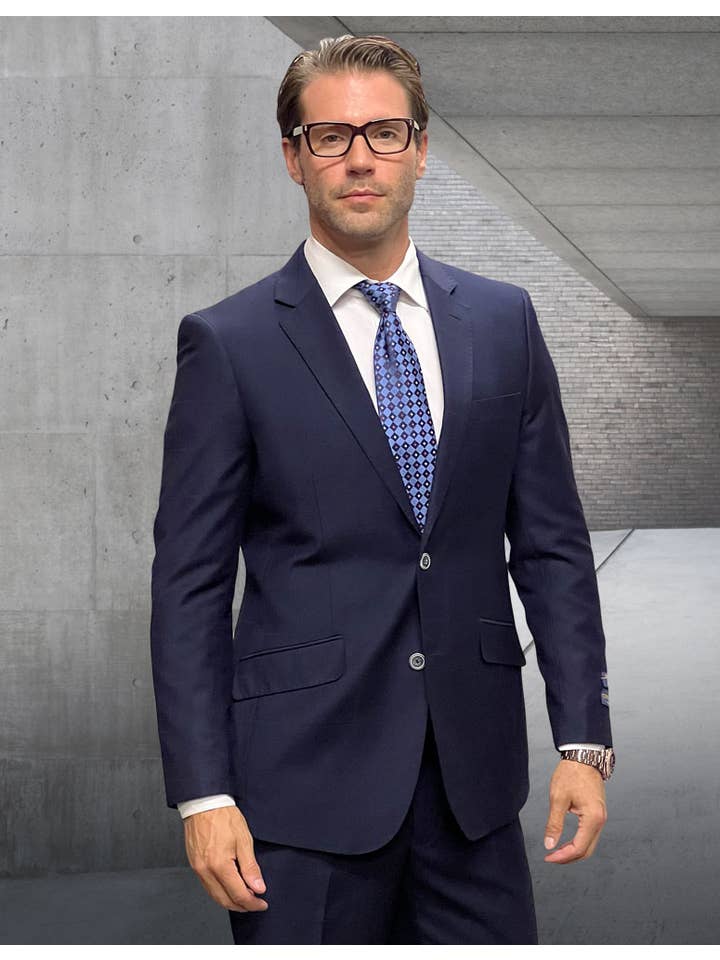 Statement Clothing - Wholesale Suit Set - Men's - Porto-6 Italian Wool 2-Piece Suit Set