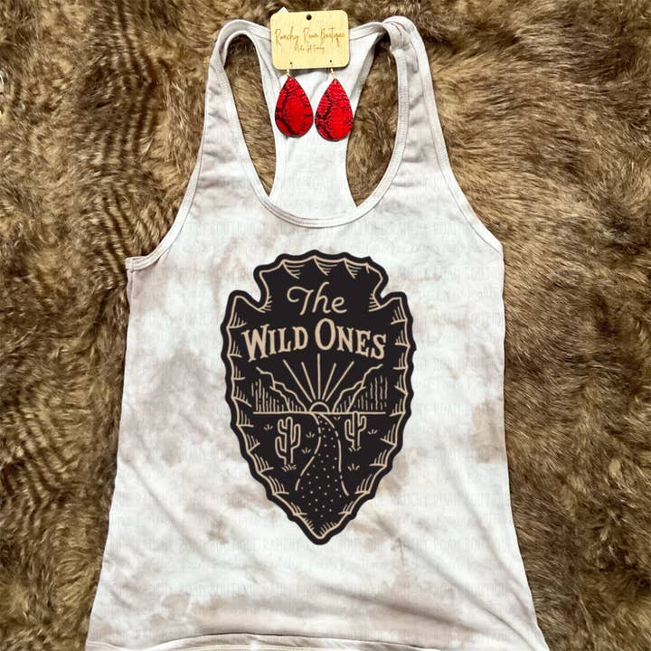 Wild Ones Western Racerback Tank for wholesale by Ranchy Roan Boutique
