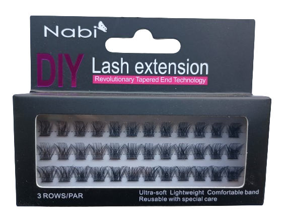 Nabi Cosmetic – Engroshandel Falske øjenvipper – DIY04 - DIY Lash Extension Øjenvipper 12 STK/PAKKE0